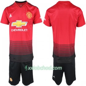 Fotbalové dresy Manchester United Dětské Domácí Dres 2018/19 Krátký Rukáv
